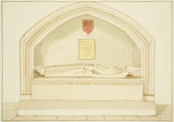 Denkmal von Robert, Earl of Gloucester, im südlichen Seitenschiff von St. James