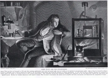 James Watt und die Dampfmaschine, Illustration aus 