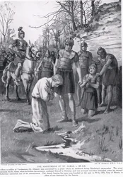 Das Martyrium des Hl. Alban, Illustration aus 