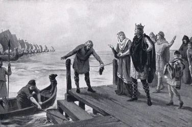 Edgar der Friedliche hält eine Marineinspektion ab, 973 n. Chr.