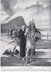 Die Plünderung von Lindisfarne 793 n. Chr.