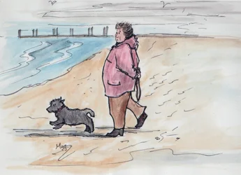 Mit dem Hund spazieren - 03
