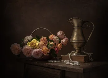 Vintage Rosen-Stillleben