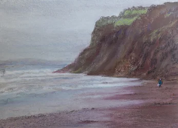 Klippen bei Shaldon, Süd-Devon