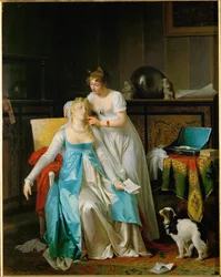 Schlechte Nachrichten. Ausgestellt im Salon von 1804