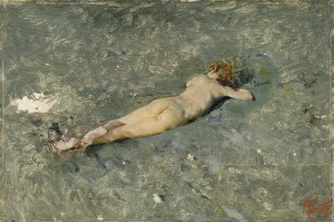Akt am Strand von Portici, 1874