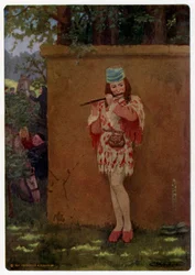 Chaucers Canterbury Tales: "Er sang oder spielte Flöte den ganzen Tag"