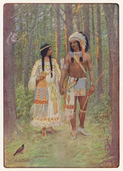 Illustration für Hiawatha von Longfellow