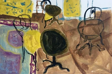 Gelbes Interieur