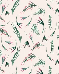 Tropische Blätter in Pink, 2020