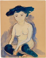 Helene mit modischer japanischer Frisur, 1909