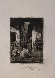 Tanger, sitzende Araber