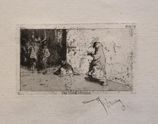 Eine Straße in Sevilla