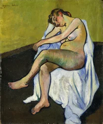 Sitzender Akt, 1916
