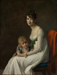 Madame Philippe Panon Desbassayns de Richemont und ihr Sohn, Eugène 1800-1859, 1802