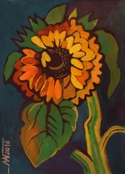 Kühne Sommer-Sonnenblume
