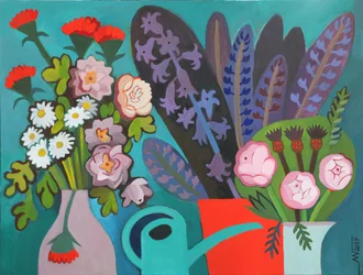 Bunte moderne Blumen