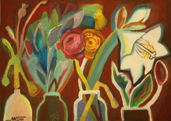 Lebendige abstrakte Blumen