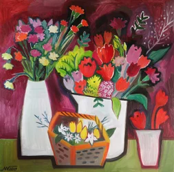 Lebendige Blumensträuße