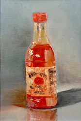 Lebendige Flasche mit scharfer Soße