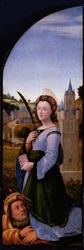 Triptychon: Heilige Barbara