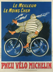 Plakat zur Werbung für Michelin-Reifen, gedruckt von Chaix, Paris