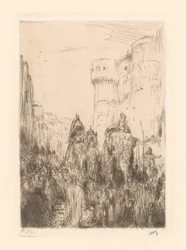 Parade mit Elefanten