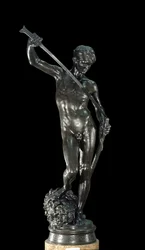David. Bronzeskulptur von Antonin Mercia