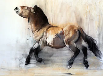 Uraltes Pferd (Przewalski im Winter)