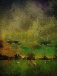 Ein Sturm bei Calke Abbey, Derbyshire