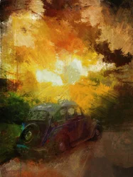 Früher Morgen in Melbourne, Derbyshire, 2016