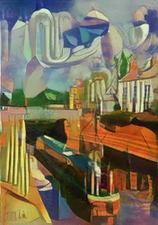 Kanalboot bei Trent Lock