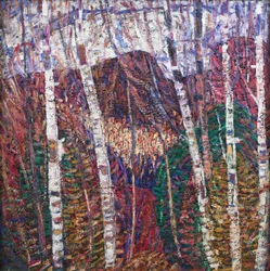 Weiße Birken, ca. 1908
