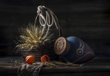 Rustikales herbstliches Stillleben