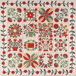 "Album Quilt", Baltimore, Maryland, ca. 1861