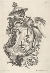 Wandleuchter, der den Sommer darstellt, aus Wand-Leuchter die 4 Jahrseiten vorstellend (ca. 1730-56)