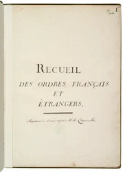 Recueil des ordres français et étrangers