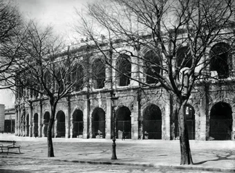 Die römische Arena, Nîmes, Provence, Frankreich, 1937