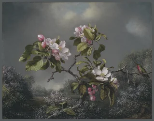 Apfelblüten und Kolibri, 1871