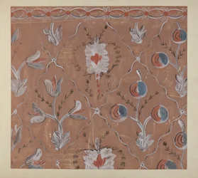 Handbemaltes Wanddetail, ca. 1939