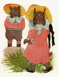 Rotluchs und Kanadischer Luchs, 1913