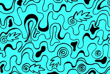 Mai 1988 Animation Türkis Schwarz