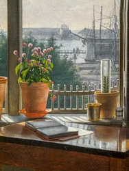 Blick aus dem Fenster des Künstlers (Detail)