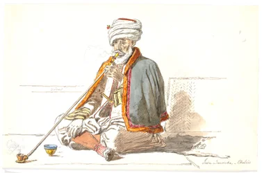 Ein türkischer Opiumraucher (Jaia Dervicha) in Chalkis