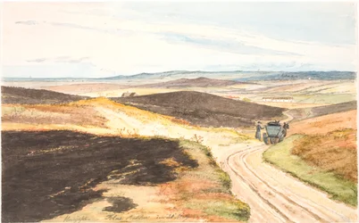 Hohlweg in den Tolne Hügeln, Vendsyssel, 21. Mai 1833