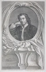 Porträt von Thomas Otway (1652-85) graviert von Jacobus Houbraken (1698-1780)