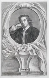 Thomas Otway, graviert von Jacobus Houbraken, Amsterdam, 1741