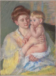 Baby John mit Zeigefinger im Mund