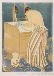 Frau beim Baden (La Toilette), 1890-1