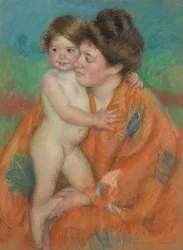 Frau mit Baby